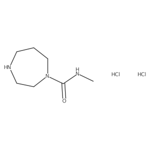 N-methyl-1,4-diazepane-1-carboxamide dihydrochloride Structure