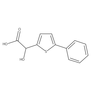 2-Hydroxy-2-(5-phenylthiophen-2-yl)acetic acid结构式