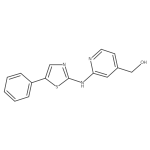 [2-(5-Phenyl-thiazol-2-ylamino)-pyridin-4-yl]-methanol Structure