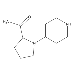 (2S)-1-(4-Piperidinyl)-2-pyrrolidinecarboxamide结构式