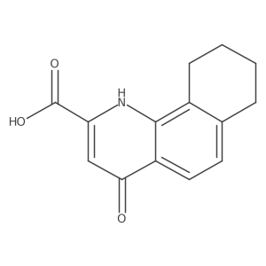 7,8,9,10-Tetrahydro-4-hydroxybenzo[h]quinoline-2-carboxylic acid结构式