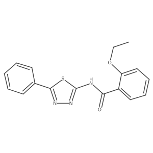 2-ethoxy-N-(5-phenyl-1,3,4-thiadiazol-2-yl)benzamide Structure