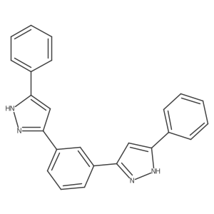 5-phenyl-3-[3-(5-phenyl-1H-pyrazol-3-yl)phenyl]-1H-pyrazole Structure