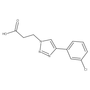 3-[4-(3-Chlorophenyl)triazol-1-yl]propanoic acid Structure