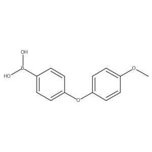 4-(4-Methoxyphenoxy)phenylboronic acid Structure