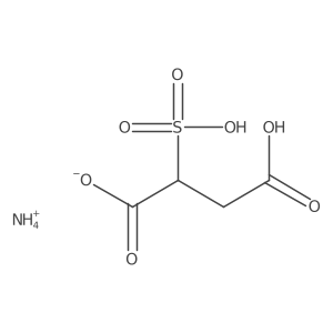 Butanedioic acid, sulfo-, monoammonium salt Structure