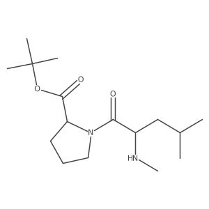 L-Proline, 1-(N-methyl-D-leucyl)-, 1,1-dimethylethyl ester Structure