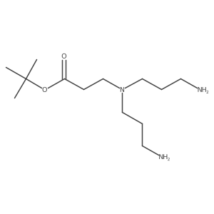 Tert-butyl 3-[bis(3-aminopropyl)amino]propanoate结构式