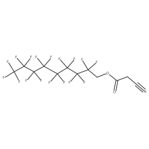 2,2,3,3,4,4,5,5,6,6,7,7,8,8,9,9,9-Heptadecafluorononyl 2-cyanoacetate Structure