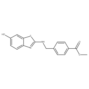 Methyl 4-((6-hydroxybenzo[d]thiazol-2-ylamino)methyl)benzoate结构式