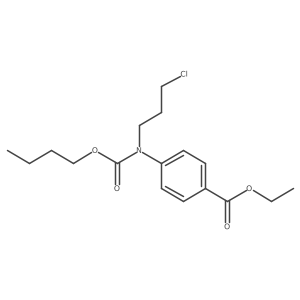 4-[Butoxycarbonyl-(3-chloro-propyl)-amino]-benzoic acid ethyl ester Structure