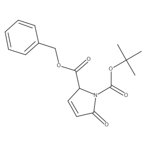 2-Benzyl 1-(tert-butyl) (S)-5-oxo-2,5-dihydro-1H-pyrrole-1,2-dicarboxylate Structure