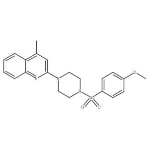 2-{4-[(4-Methoxyphenyl)sulfonyl]piperazin-1-yl}-4-methylquinoline结构式
