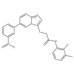 N-(2,3-dimethylphenyl)-2-((6-(3-nitrophenyl)-[1,2,4]triazolo[4,3-b]pyridazin-3-yl)thio)acetamide Structure