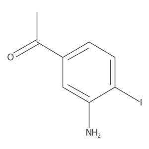 1-(3-Amino-4-iodophenyl)ethanone结构式
