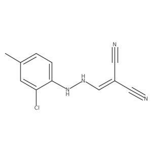 2-[[2-(2-Chloro-4-methylphenyl)hydrazinyl]methylene]propanedinitrile Structure