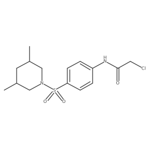 2-chloro-N-{4-[(3,5-dimethylpiperidin-1-yl)sulfonyl]phenyl}acetamide结构式