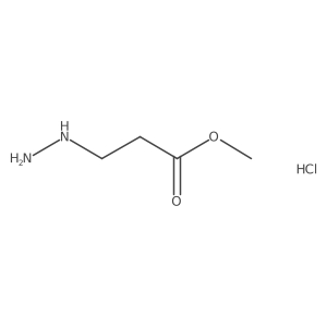 Methyl 3-hydrazinylpropanoate hydrochloride结构式
