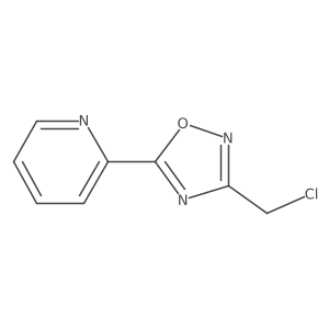 2-[3-(Chloromethyl)-1,2,4-oxadiazol-5-yl]pyridine Structure