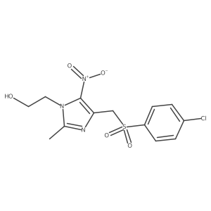 1h-Imidazole-1-ethanol,4-[[(4-chlorophenyl)sulfonyl]methyl]-2-methyl-5-nitro-结构式