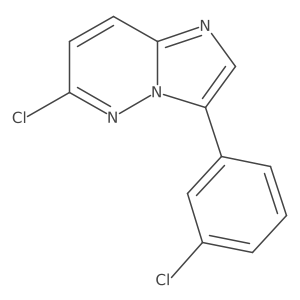 6-Chloro-3-(3-chlorophenyl)imidazo[1,2-b]pyridazine Structure