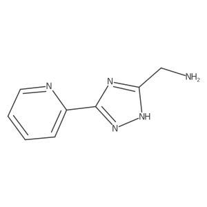 (5-(Pyridin-2-yl)-4H-1,2,4-triazol-3-yl)methanamine结构式