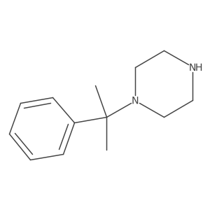 1-(2-Phenylpropan-2-yl)piperazine结构式