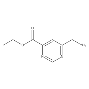 Ethyl 6-(aminomethyl)pyrimidine-4-carboxylate Structure