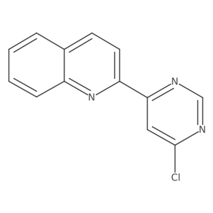 2-(6-Chloro-4-pyrimidinyl)quinoline结构式