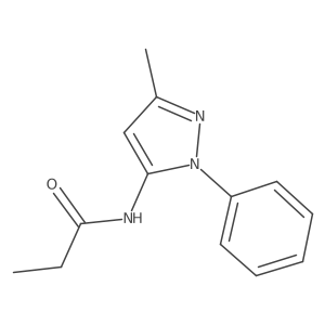 N-(3-Methyl-1-phenyl-1H-pyrazol-5-yl)propanamide结构式