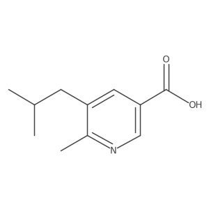 5-Isobutyl-6-methylnicotinic acid结构式