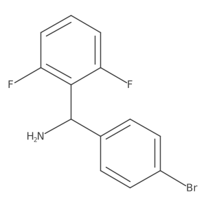I+/--(4-Bromophenyl)-2,6-difluorobenzenemethanamine结构式