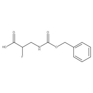 3-(((Benzyloxy)carbonyl)amino)-2-fluoropropanoic acid结构式