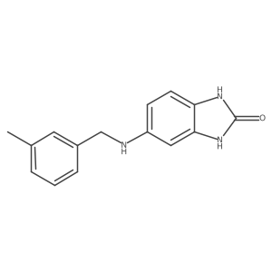 5-{[(3-methylphenyl)methyl]amino}-2,3-dihydro-1H-1,3-benzodiazol-2-one Structure