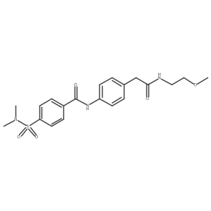 4-(dimethylsulfamoyl)-N-(4-{[(2-methoxyethyl)carbamoyl]methyl}phenyl)benzamide Structure