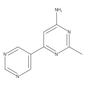 2-Methyl-4,5'-bipyrimidin-6-amine结构式