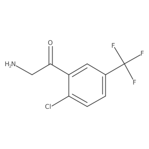 2-Amino-1-[2-chloro-5-(trifluoromethyl)phenyl]ethan-1-one Structure