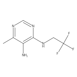 Cc1ncnc(NCC(F)(F)F)c1N结构式