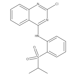 2-chloro-N-[2-(isopropylsulfonyl)phenyl]quinazoline-4-amine结构式