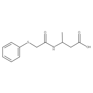 3-(2-(Phenylthio)acetamido)butanoic acid结构式