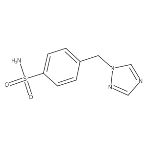 4-((1H-1,2,4-Triazol-1-yl)methyl)benzenesulfonamide结构式