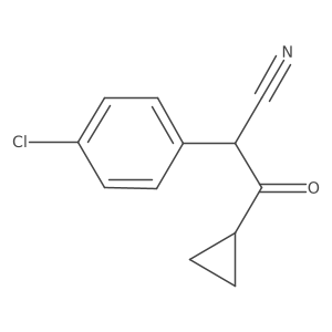 2-(4-Chlorophenyl)-3-cyclopropyl-3-oxopropanenitrile结构式