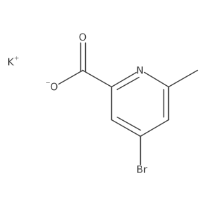 Potassium 4-bromo-6-methylpicolinate Structure