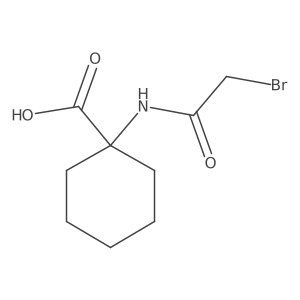 1-(2-Bromo-acetylamino)-cyclohexanecarboxylic acid结构式