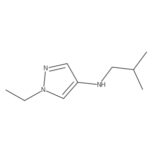 1-ethyl-N-(2-methylpropyl)-1H-pyrazol-4-amine Structure