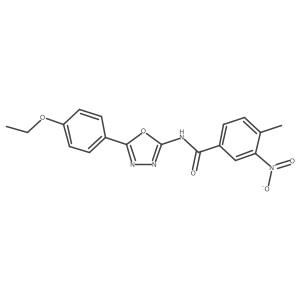 N-(5-(4-ethoxyphenyl)-1,3,4-oxadiazol-2-yl)-4-methyl-3-nitrobenzamide Structure
