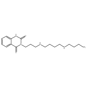 3-(3-((4-((3-Aminopropyl)amino)butyl)amino)propyl)quinazoline-2,4(1H,3H)-dione Structure