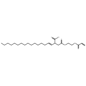 4-[2-[(1-Oxo-2-propen-1-yl)oxy]ethyl] 2-(1E)-1-hexadecen-1-ylbutanedioate Structure