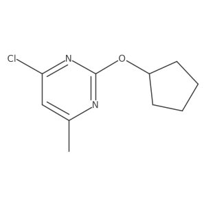 4-Chloro-2-cyclopentyloxy-6-methyl-pyrimidine Structure