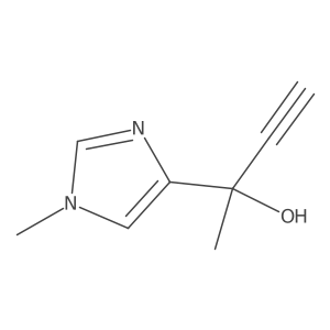 2-(1-methyl-1H-imidazol-4-yl)but-3-yn-2-ol Structure